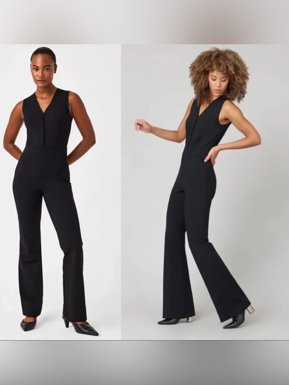 Buffalo David Bitton Sleek Black Sleeveless V-Neck Jumpsuit